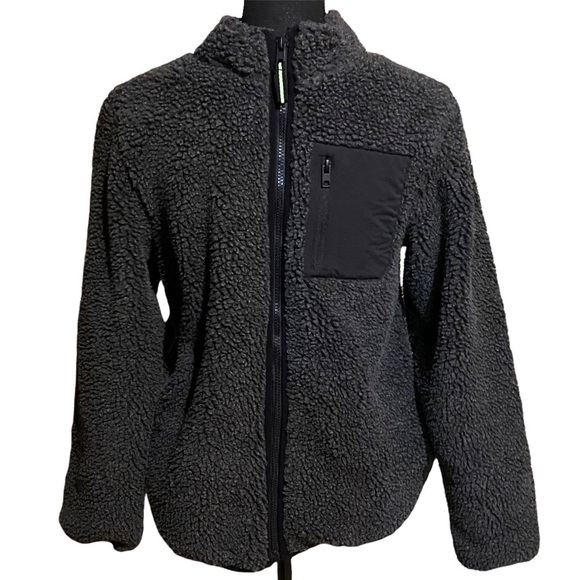 Urban Outerwear Fuzzy Sherpa Fleece Full Zip Jacket Youth Size 14 - Picture 1 of 6